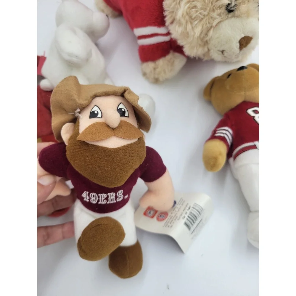 Vintage 90s San Francisco 49ers Plush NFL‎ Lot of 5